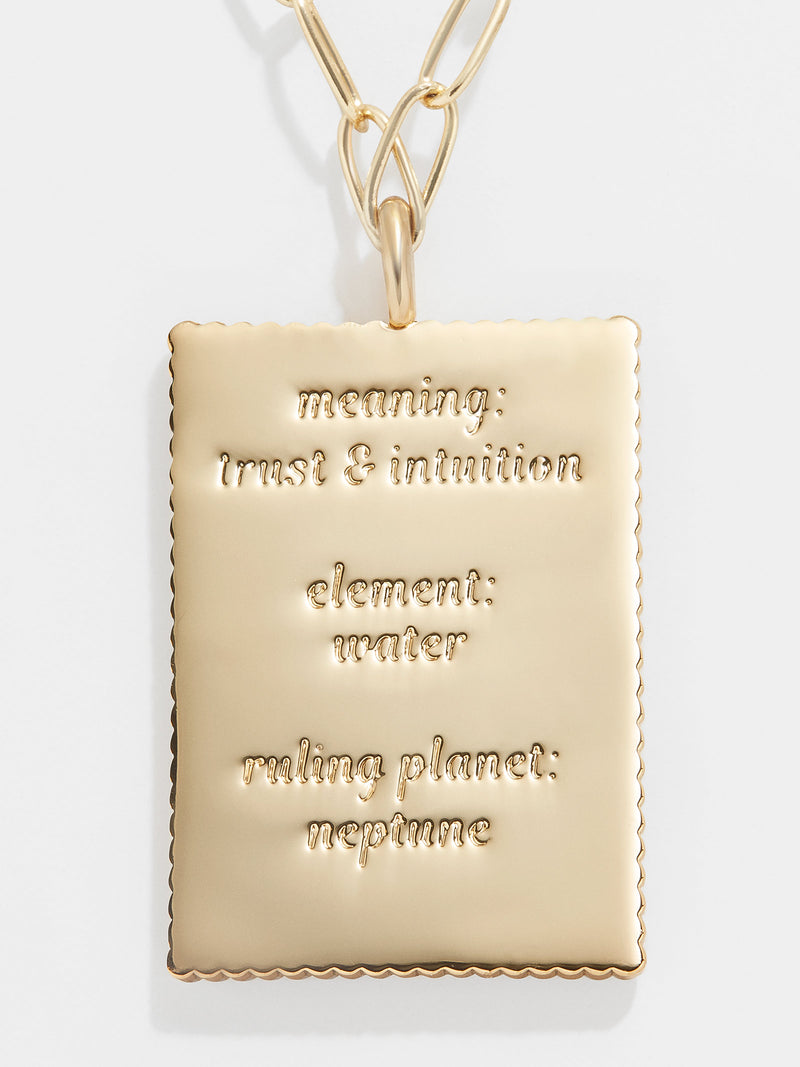 BaubleBar Tarot Card Necklace - The Moon - Tarot card pendant necklace