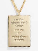 BaubleBar Tarot Card Necklace - The Lovers - Tarot card pendant necklace