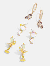 BaubleBar Beauty and the Beast Disney Princess Earring Set - Yellow - Get Gifting: Enjoy 20% Off​
