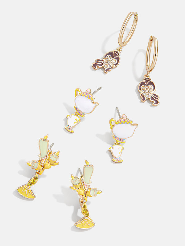Beauty and the Beast Disney Princess Earring Set