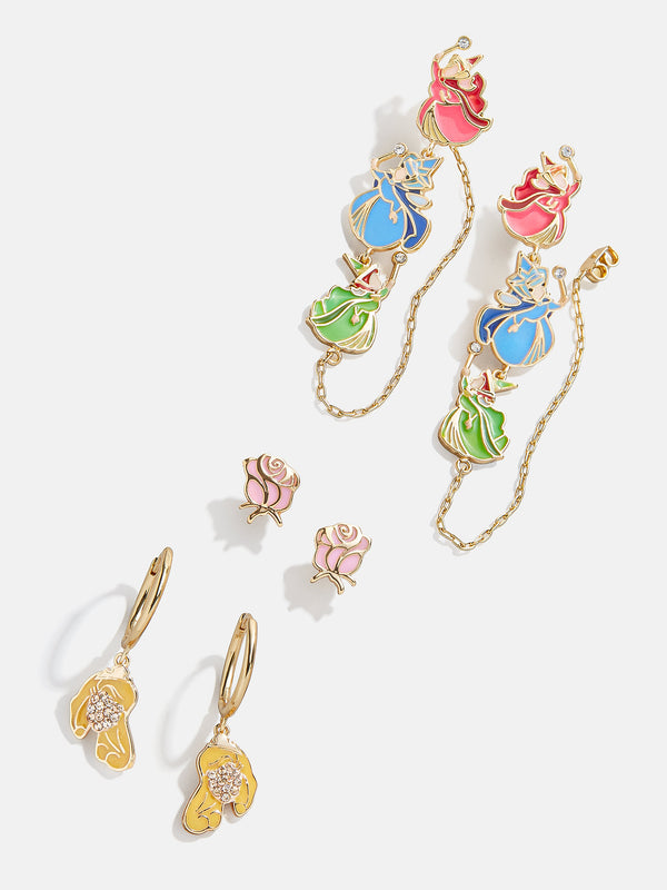 Sleeping Beauty Disney Princess Earring Set - Multi/Gold