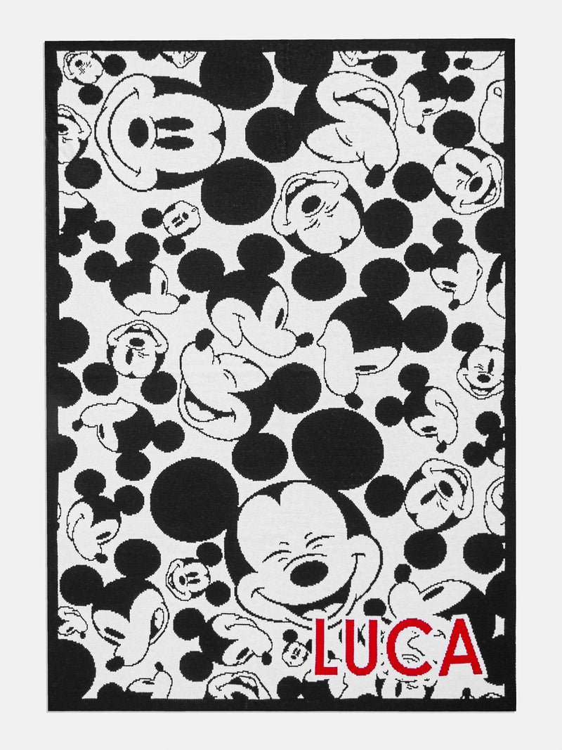 BaubleBar All Over Mickey Mouse Disney Blanket - Black/White - 
    Custom, machine washable blanket
  
