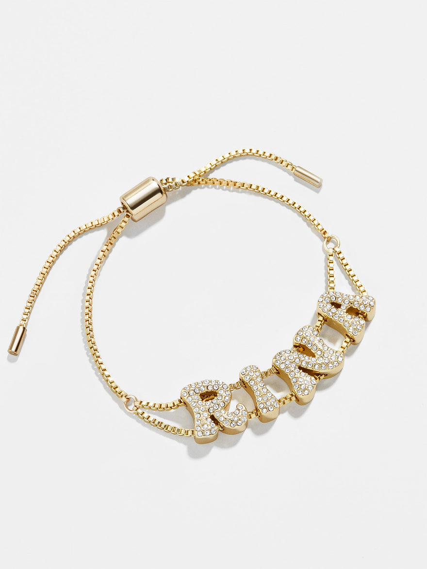 Pavé Bubble Slider Custom Bracelet - Pavé Bubble Double Strand