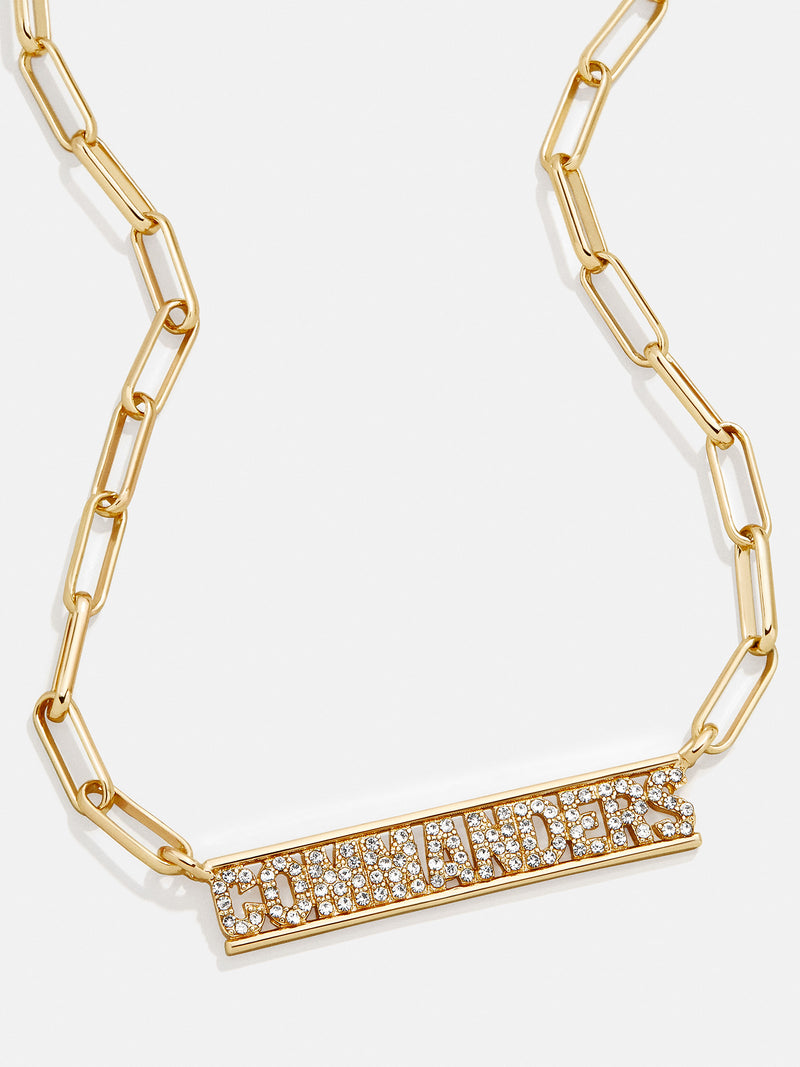 BaubleBar Washington Commanders NFL Gold Chain Necklace - Washington Commanders - Get Gifting: Enjoy 20% Off​