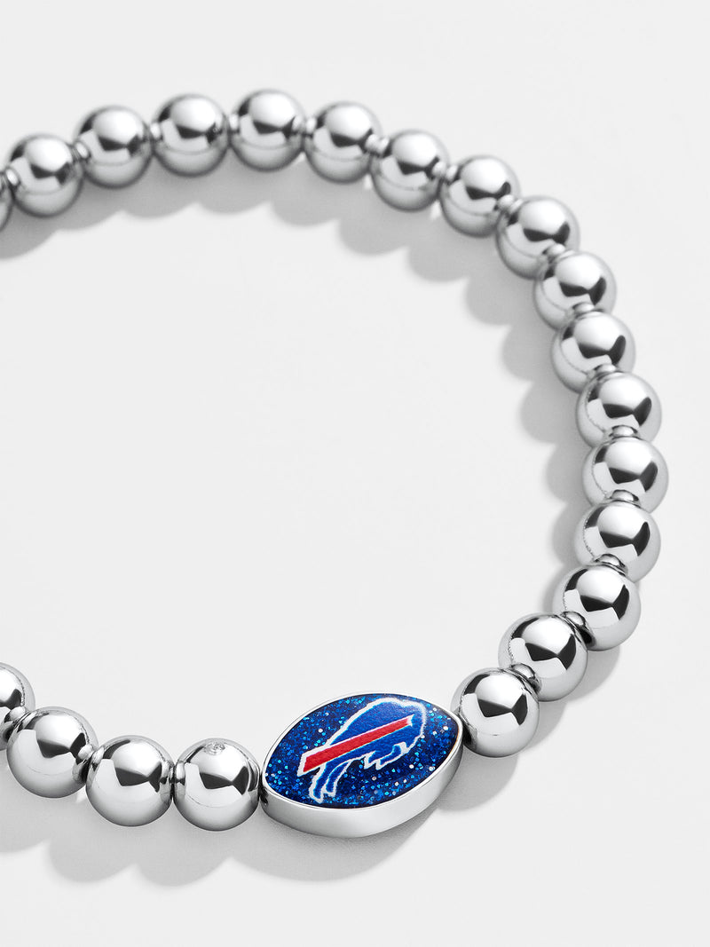 BaubleBar Buffalo Bills NFL Silver Pisa Bracelet - Buffalo Bills - NFL beaded stretch bracelet