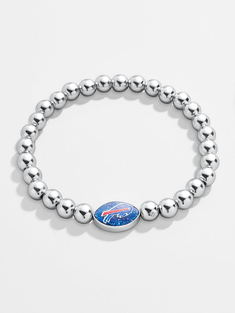 BaubleBar Buffalo Bills NFL Silver Pisa Bracelet - Buffalo Bills - NFL beaded stretch bracelet