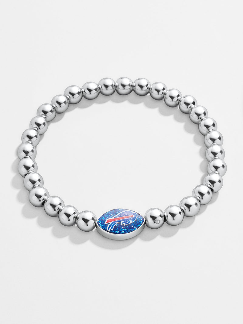 BaubleBar Buffalo Bills NFL Silver Pisa Bracelet - Buffalo Bills - 
    NFL beaded stretch bracelet
  
