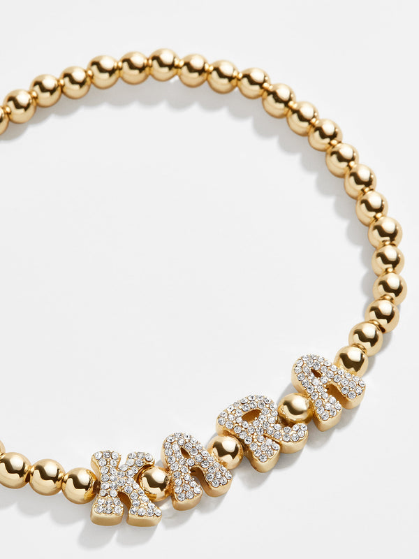 Custom Pisa Bracelet - Gold/Pavé