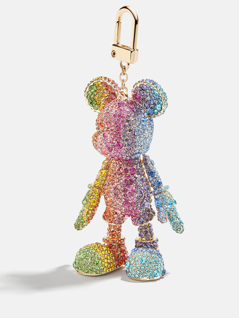 BaubleBar Mickey Mouse Disney Bag Charm - Rainbow Stripe - Disney keychain