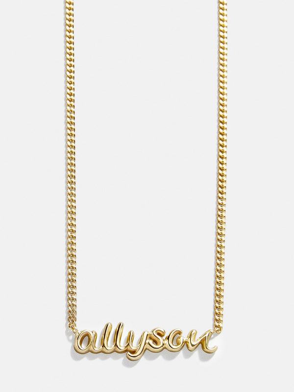 18K Gold Custom Name Necklace
