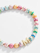 BaubleBar Initial Pisa Bracelet - Rainbow - Rainbow beaded stretch bracelet