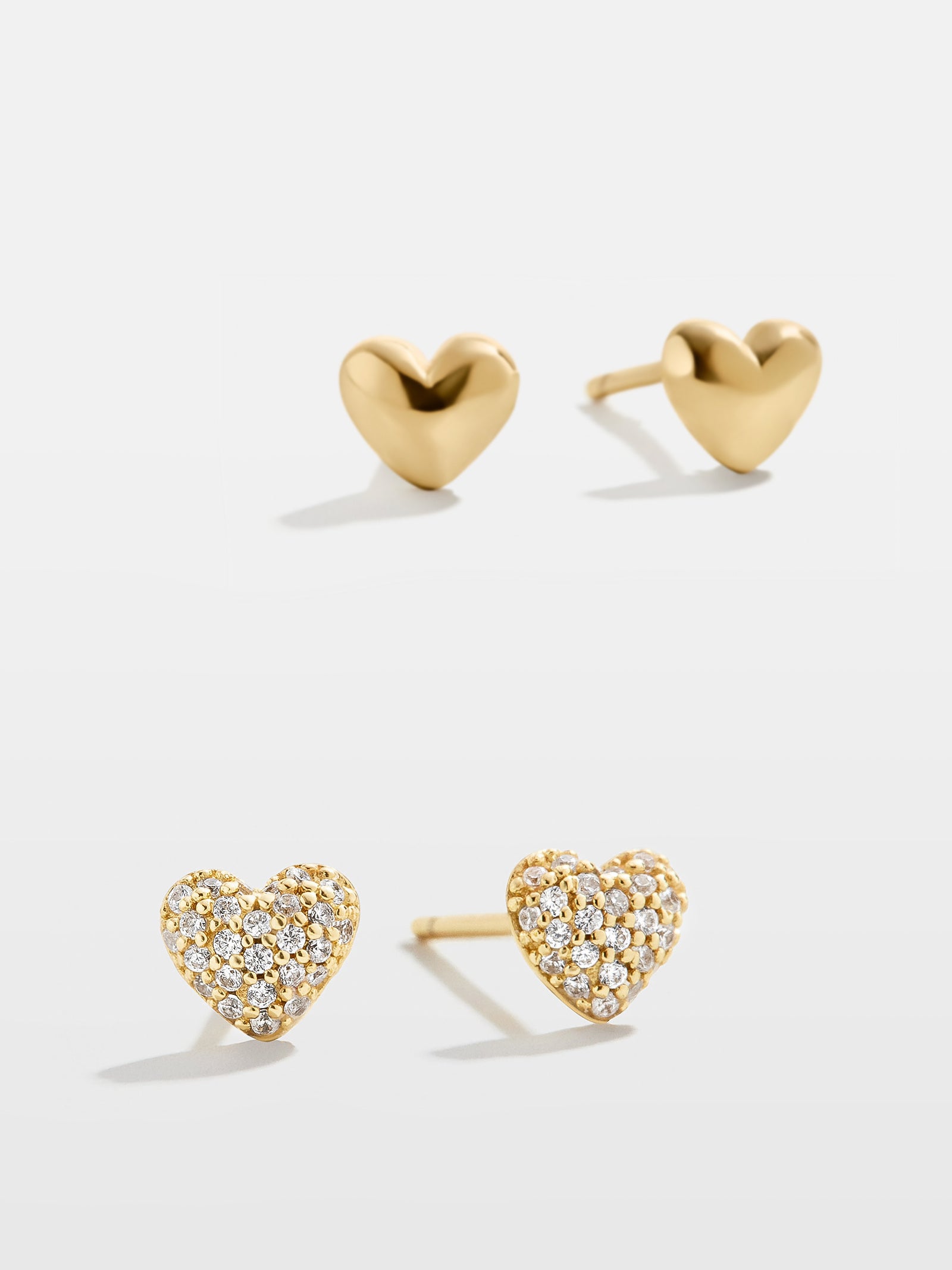 Adrianna 18K Gold Earrings - Clear – 18K Gold Plated Sterling Silver, Cubic  Zirconia stones – BaubleBar