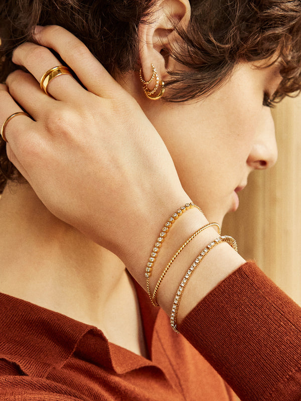 Kiera 18K Gold Cuff Bracelet - Gold