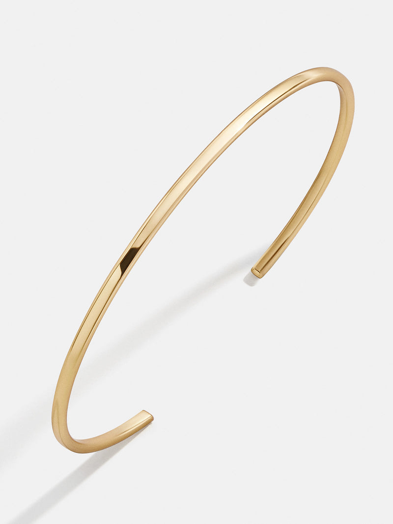 Brigitte 18K Gold Cuff Bracelet - Gold – 18K Gold Plated Sterling ...