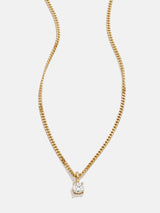 BaubleBar Victoria 18K Gold Necklace - Gold - 
    18K Gold Plated Sterling Silver, Cubic Zirconia stone
  
