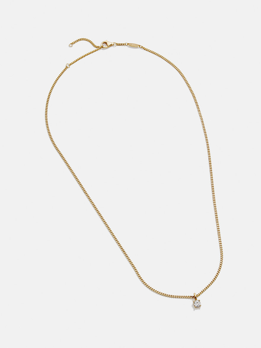 Victoria 18K Gold Vermeil Necklace - Gold/Pavé