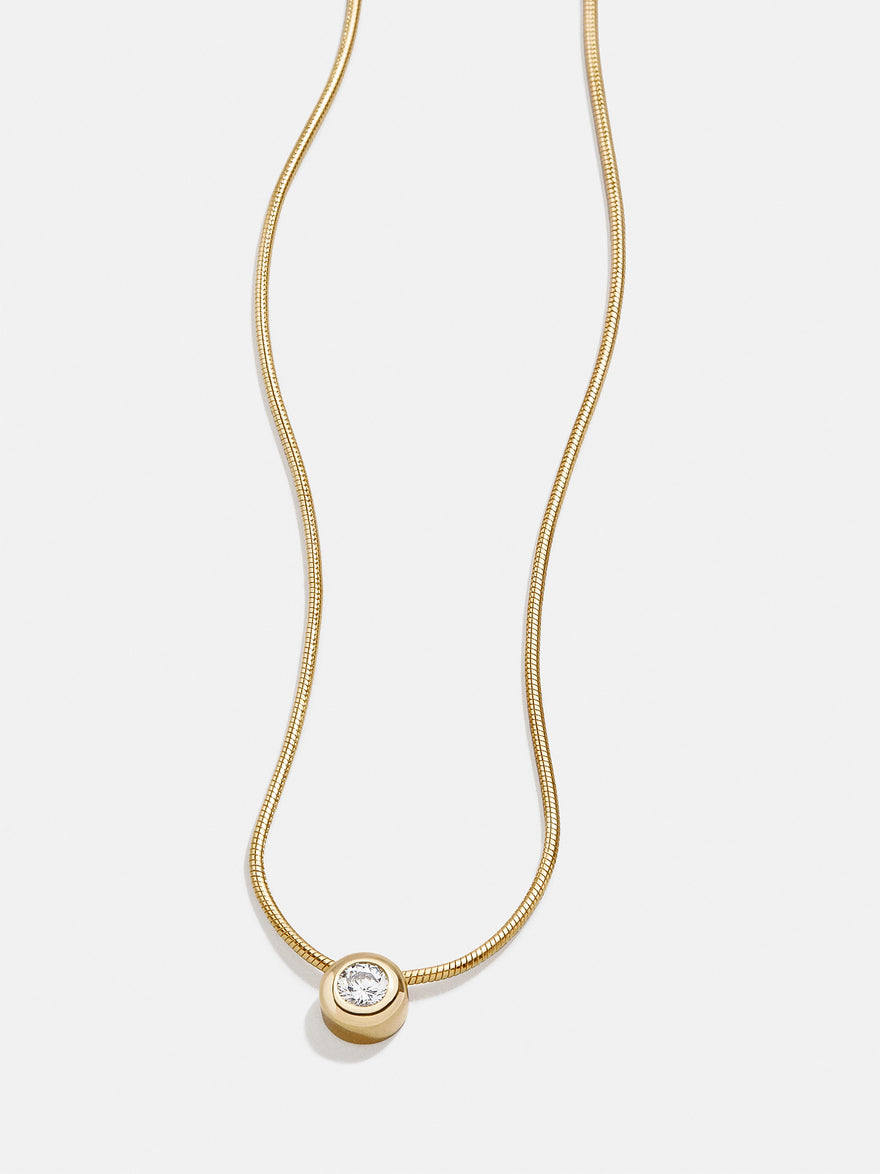 Celease 18K Gold Necklace - Gold/Pavé