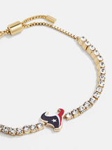 BaubleBar Houston Texans NFL Gold Tennis Bracelet - Houston Texans - NFL pull-tie bracelet