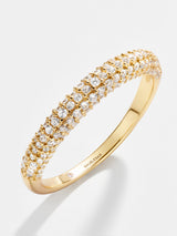 BaubleBar Pavé Maro 18K Gold Ring - Clear/Gold - 
    Enjoy an extra 20% off - Ends Tonight
  
