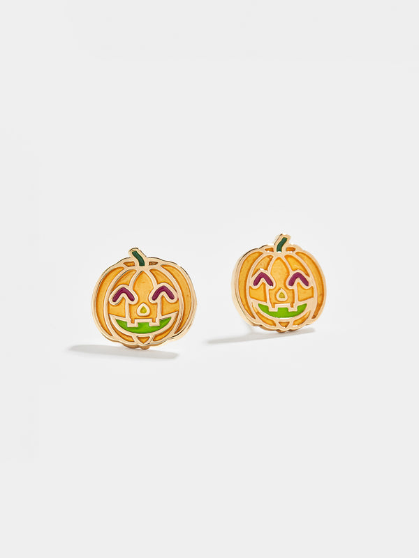 Carve Out Time Earrings - Orange