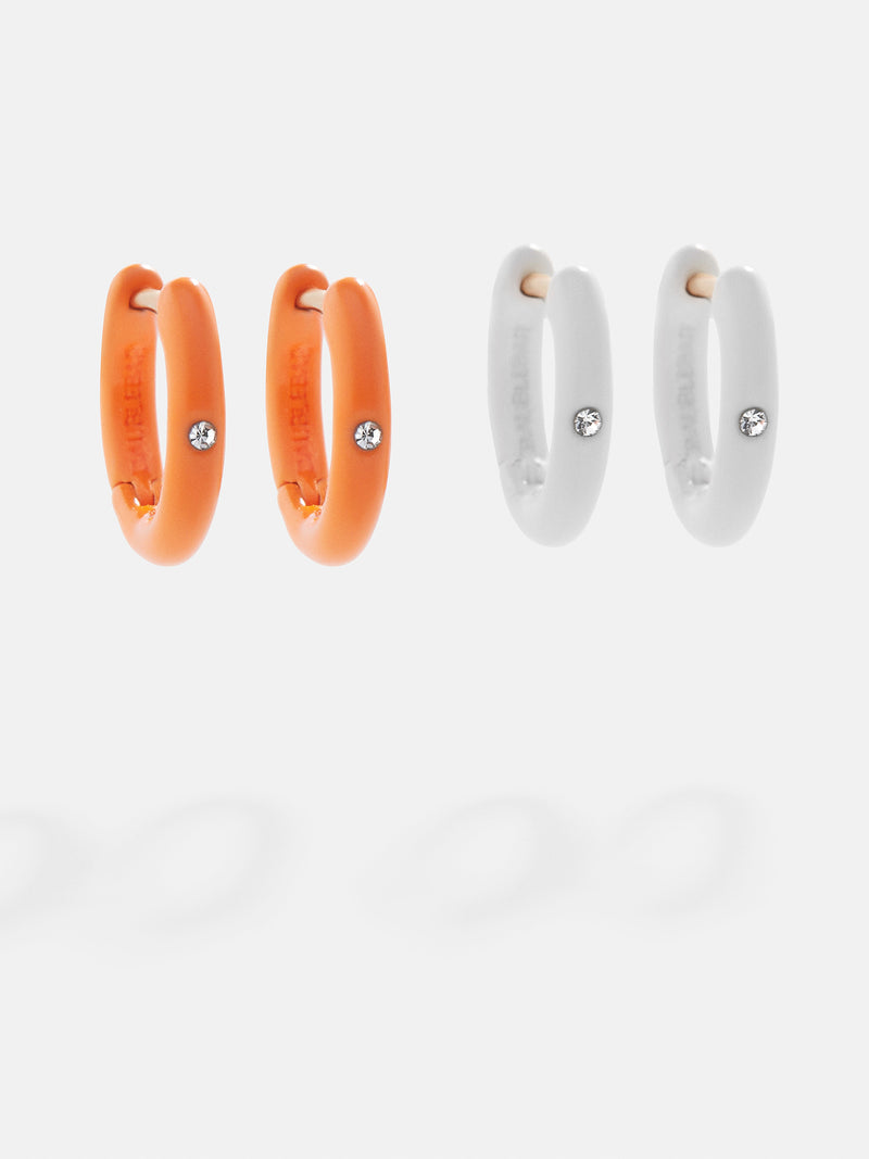 BaubleBar Go with the Glow Earring Set - Orange - Glow-in-the-dark Halloween earrings