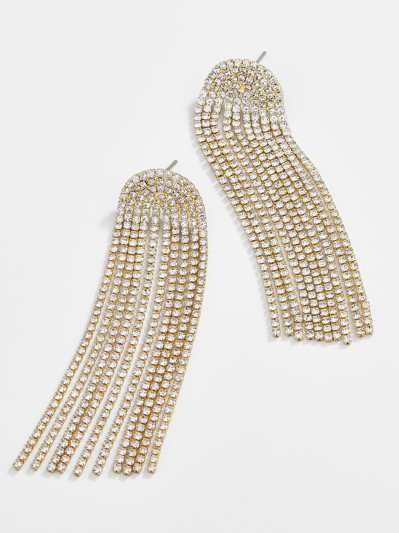 BaubleBar Alora Earrings - Clear/Gold - Get Gifting: Enjoy 20% Off​