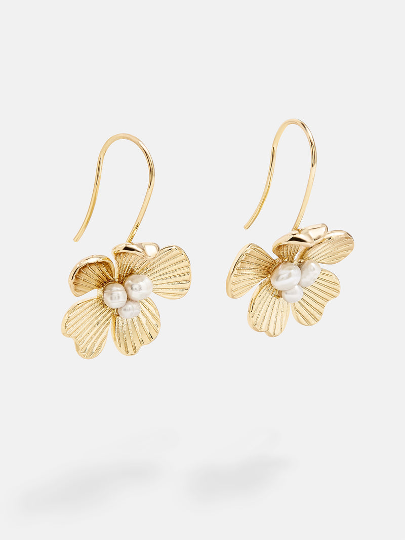 Baublebar Daffodil Earrings - Clear/Gold