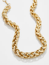 BaubleBar Juni Necklace - Gold - Gold chain statement necklace