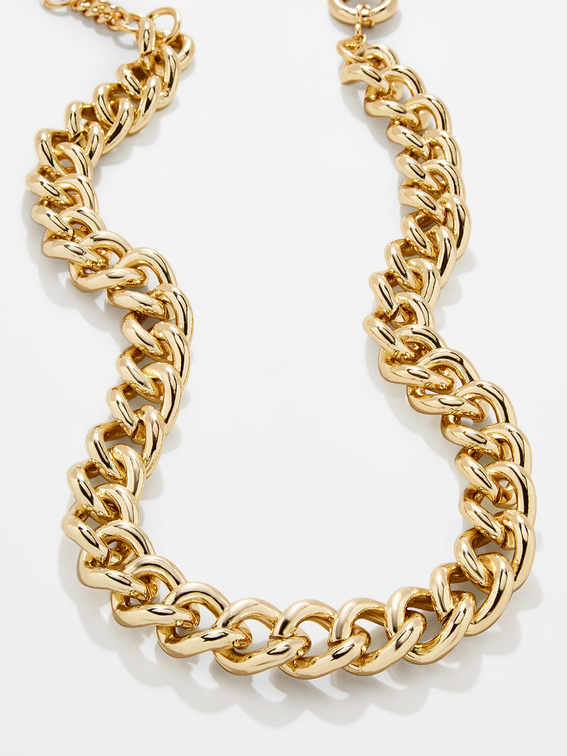 BaubleBar Betina Necklace - Gold curb chain necklace