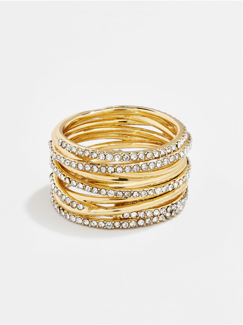 BaubleBar Jamila Ring - Clear/Gold - 
    Enjoy 20% off - This Week Only
  
