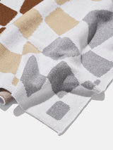 BaubleBar 3D Check Custom Blanket - Brown Ombre - Custom, machine washable blanket