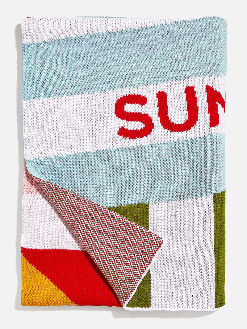 BaubleBar Criss Cross Custom Blanket - Multi - Custom, machine washable blanket
