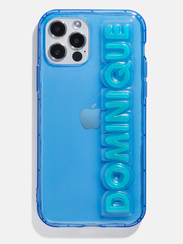 Glow in the Dark Custom iPhone Case - Blue