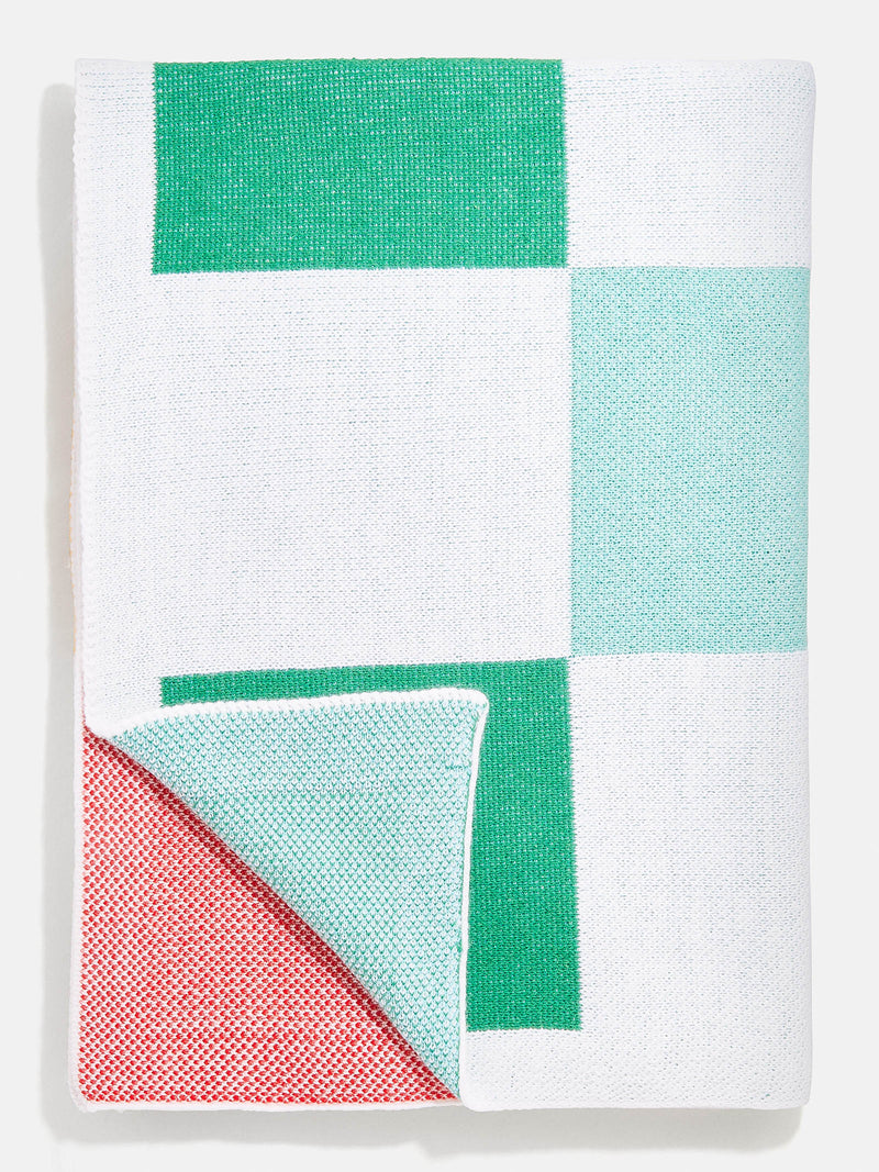 BaubleBar Keep It In Check Blanket - Multi - Custom, machine washable blanket