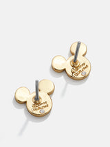BaubleBar Mickey Mouse Disney Pavé Earrings - Gold - Disney stud earrings