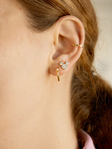 BaubleBar Mickey Mouse Disney Pavé Earrings - Gold - Disney stud earrings
