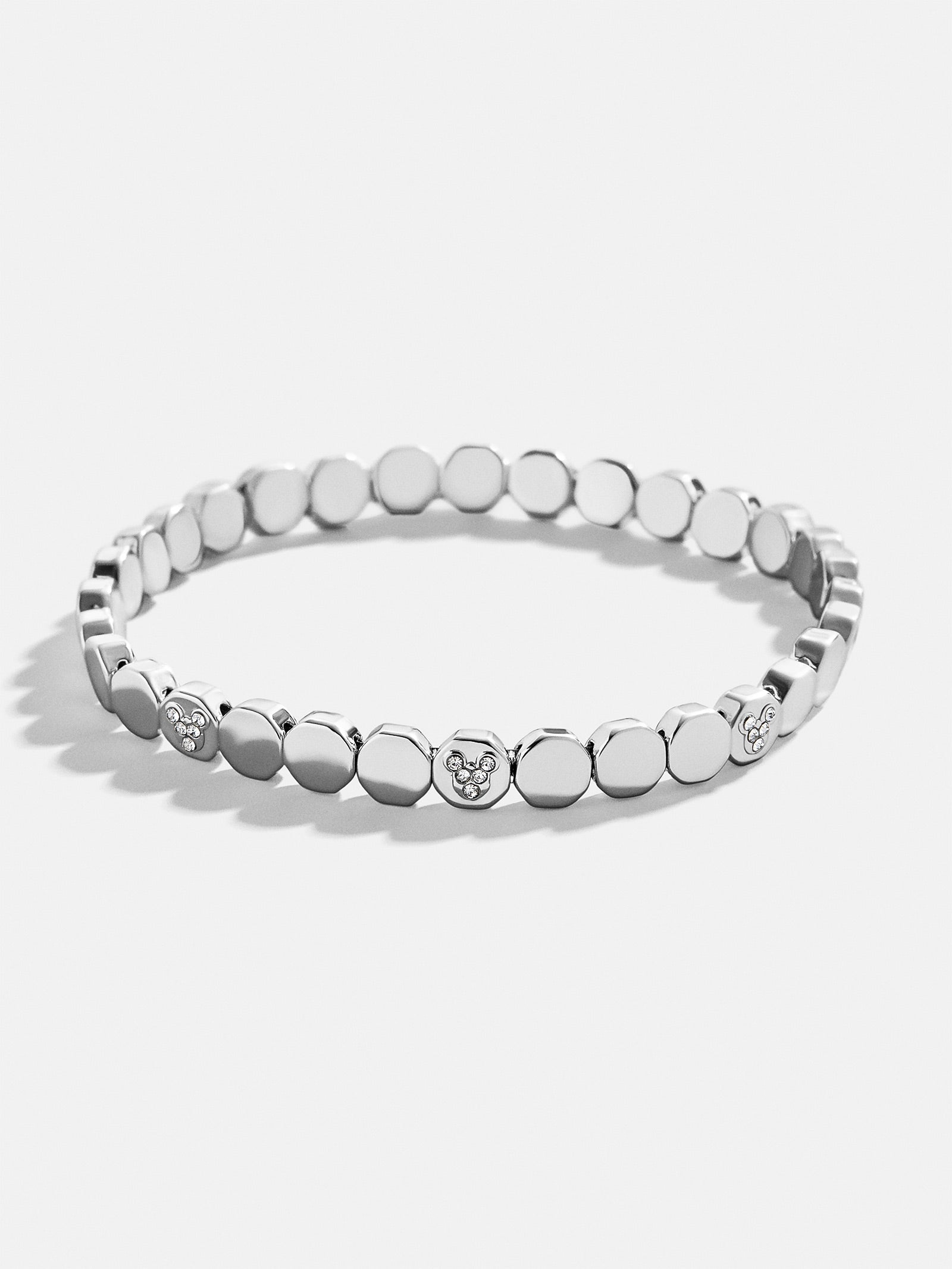 Mickey Mouse disney Stretch Bracelet - Silver – Disney bracelet – BaubleBar