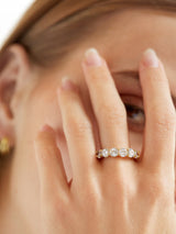 BaubleBar Abigail Cubic Zirconia Ring - Large round stones