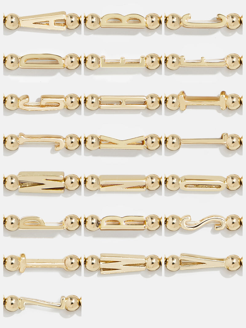 BaubleBar East West Initial Pisa Bracelet - Gold - Get Gifting: Enjoy 20% Off​
