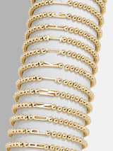 BaubleBar East West Initial Pisa Bracelet - Gold - Get Gifting: Enjoy 20% Off​