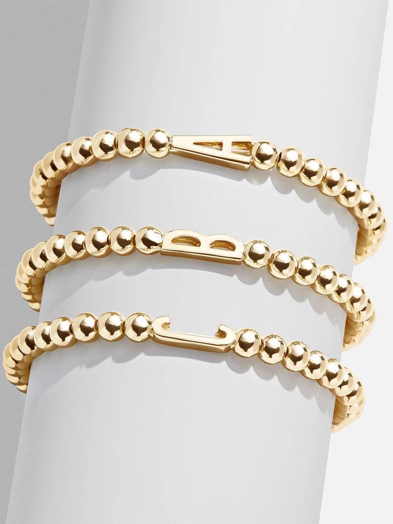 BaubleBar East West Initial Pisa Bracelet - Gold - Get Gifting: Enjoy 20% Off​