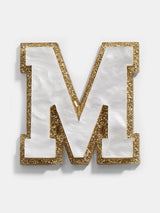 BaubleBar Varsity Initial Sticker - White/Gold - 
    Enjoy an extra 20% off sale - This Week Only
  
