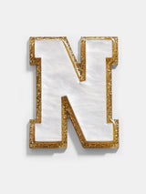 BaubleBar Varsity Initial Sticker - White/Gold - 
    Enjoy an extra 20% off sale - This Week Only
  
