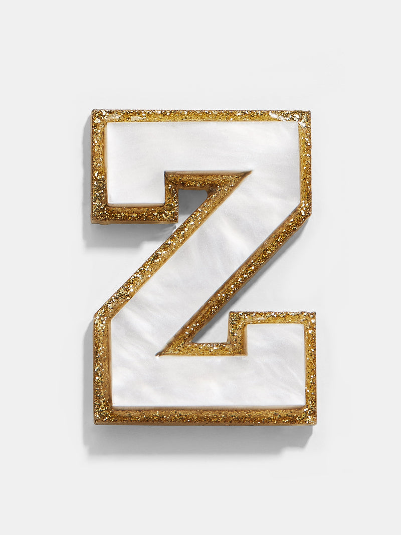 BaubleBar Varsity Initial Sticker - White/Gold - 
    Enjoy an extra 20% off sale - This Week Only
  

