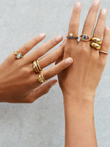BaubleBar Twist Ring Set - Gold - Get Gifting: Enjoy 20% Off​