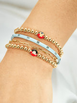 BaubleBar Mickey Initial Pisa Bracelet - Get an extra 30% off sale styles. Discount applied in cart​