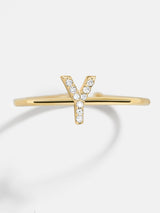 BaubleBar Y - 
    14K Gold Plated Sterling Silver, Diamond
  
