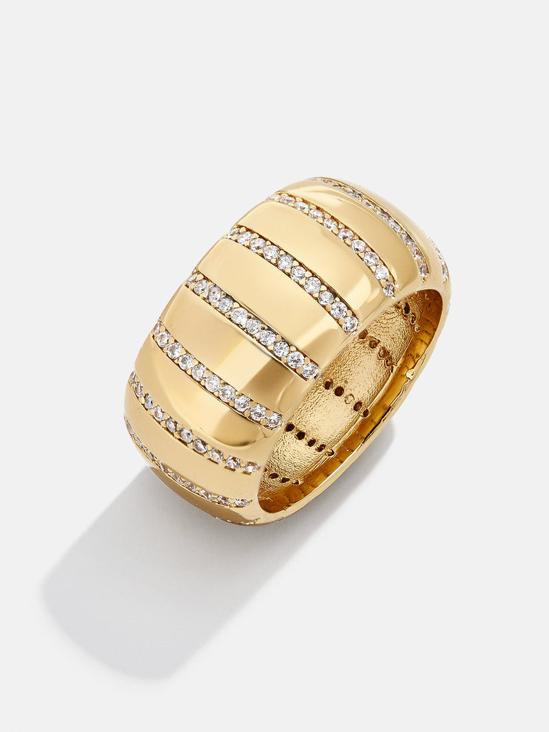 BaubleBar Anya Ring - old - 
    Cubic Zirconia cigar band ring
  
