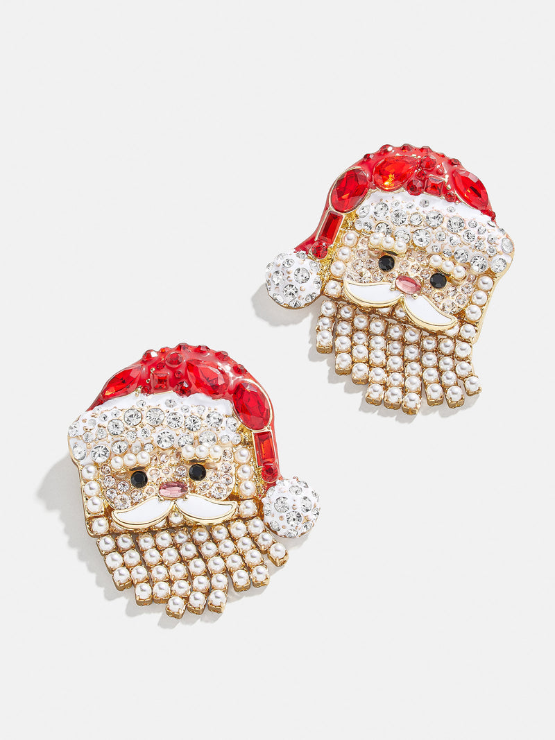 BaubleBar Ho Ho Ho Earrings - Santa Claus Christmas statement earrings