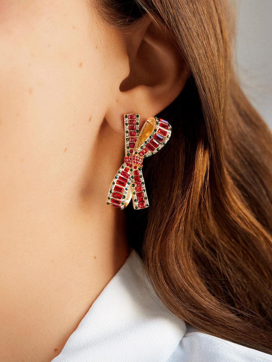 That's a Wrap Earrings - Red